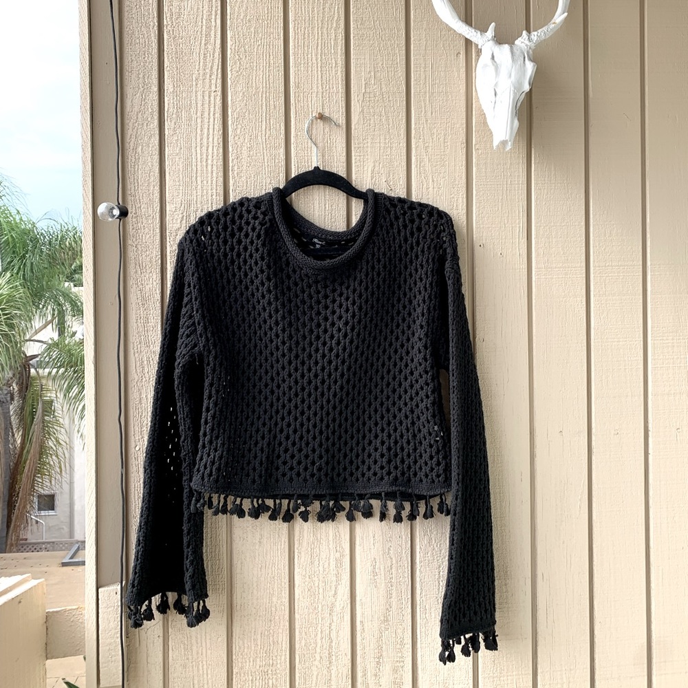 cute slouchy crochet sweater